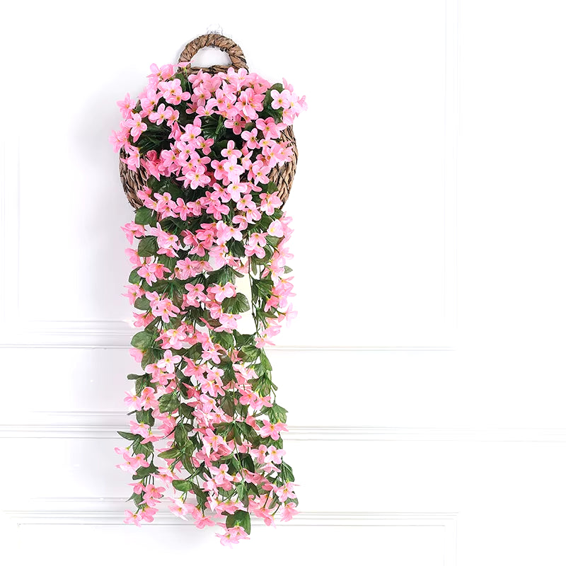 Artificial Fake Flowers Cluster Hanging Garland