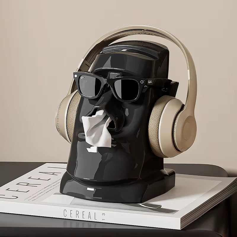 UFORU Desktop Storage Box Glasses Earphone Storage Rack Office Organizer Desk Student Dorm Room Coffee Table Paper Tissue Box