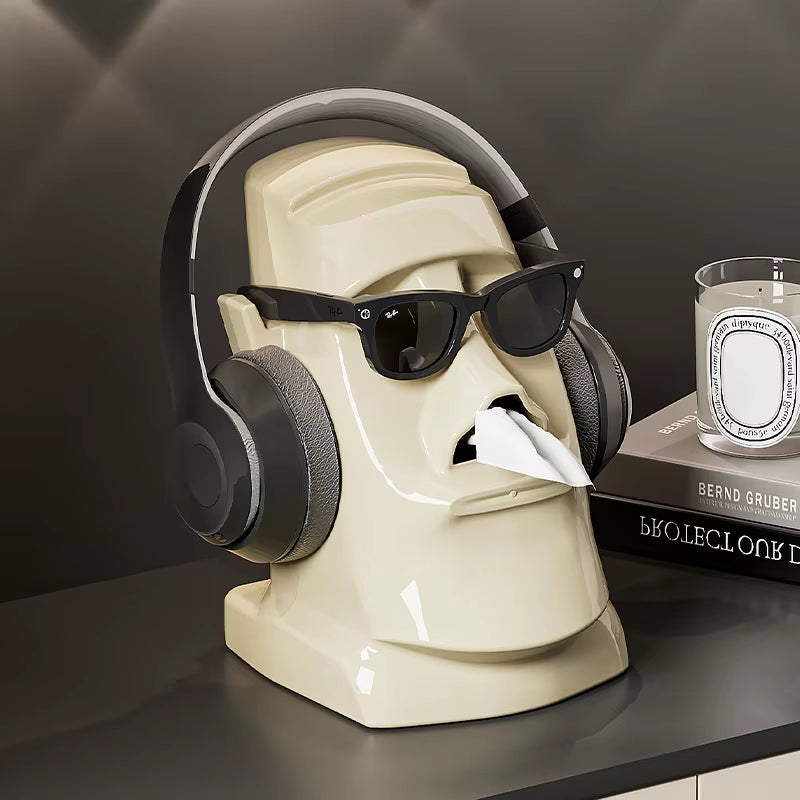 UFORU Desktop Storage Box Glasses Earphone Storage Rack Office Organizer Desk Student Dorm Room Coffee Table Paper Tissue Box