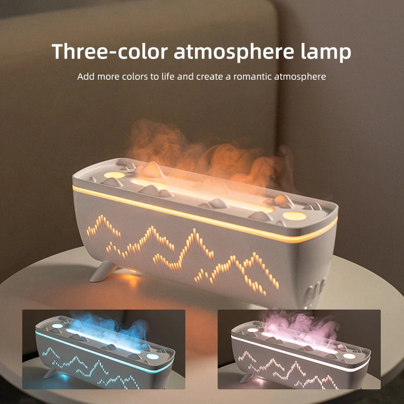 Transform Your Space with the Jellyfish Aroma Diffuser: Elegant Electric Humidifier with Flame Light and Essential Oil Aromatherapy