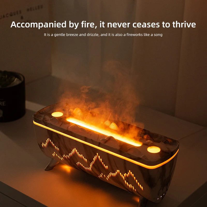 Transform Your Space with the Jellyfish Aroma Diffuser: Elegant Electric Humidifier with Flame Light and Essential Oil Aromatherapy
